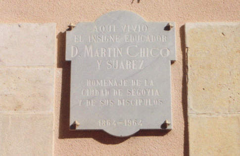 placa de la casa donde vivio martin chcico